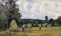 La cosecha en Montfoucault 2 1876 Camille Pissarro